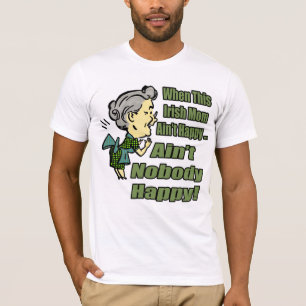 Quando esta mamã irlandesa não for t-shirt feliz