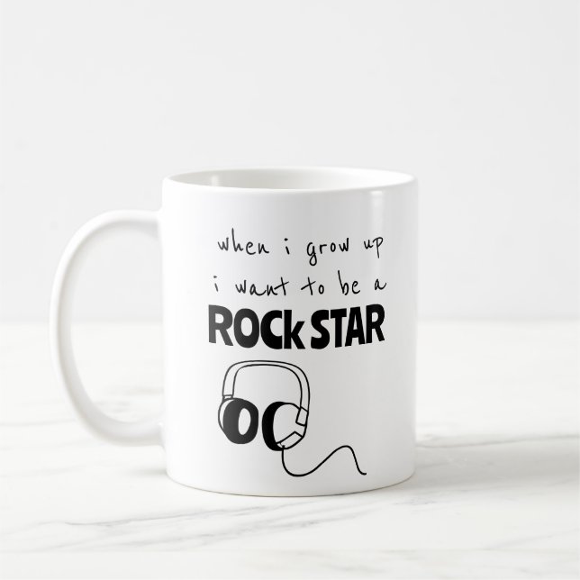 Quando Eu Crescer Caneca de Café de Estrela do Roc (Esquerda)
