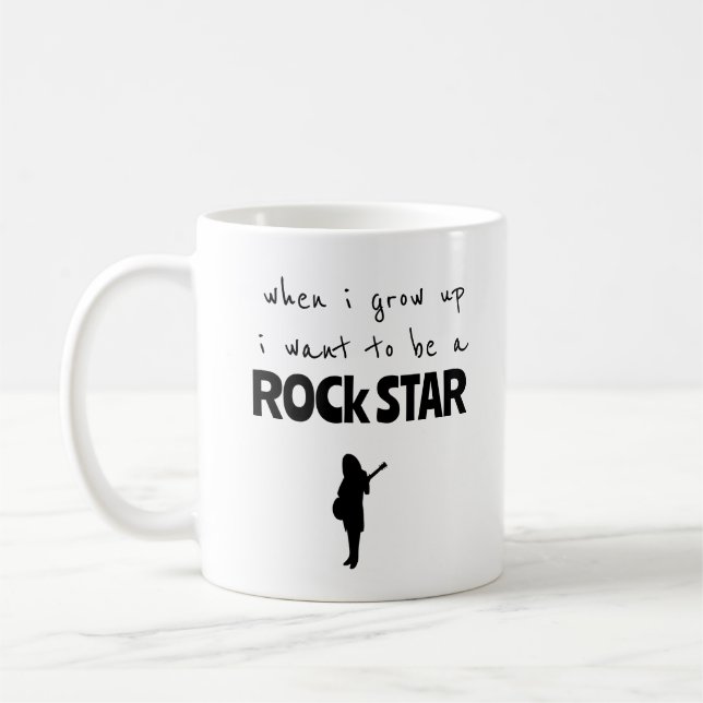 Quando Eu Crescer Caneca de Café de Estrela do Roc (Esquerda)