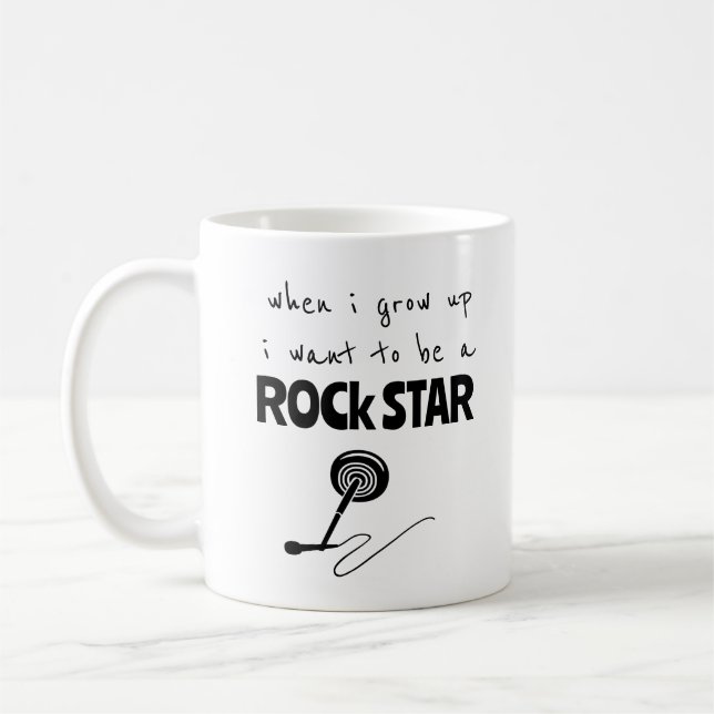Quando Eu Crescer Caneca de Café de Estrela do Roc (Esquerda)