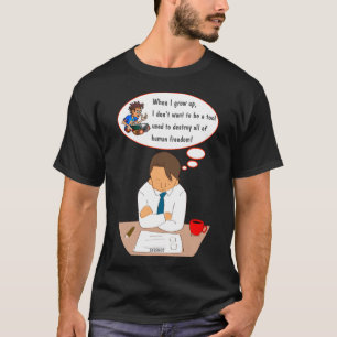 Quando eu crescer T-Shirt (escuro)