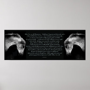 Quando eu for um impressão velho do Horsewoman