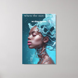 Quando o sol brilha Canvas Imprimir