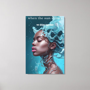 Quando o sol brilha Canvas Imprimir