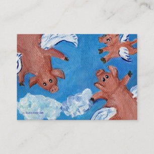 Quando porcos e cartões de visitas de uma mosca d