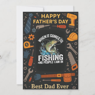 Quando Se Trata De Pescar O Melhor Cartão De Pai D