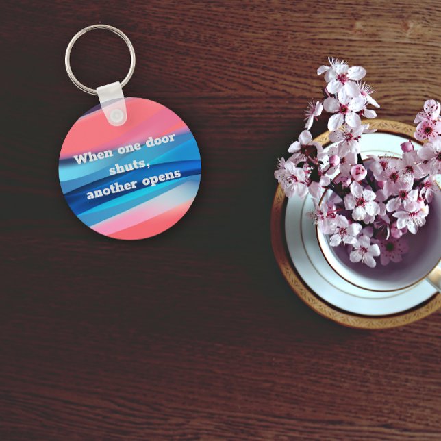 Quando uma porta fecha outra chaveiro de aspas abe (Criador carregado)