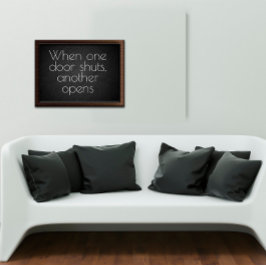 Quando uma porta inspiradora poster