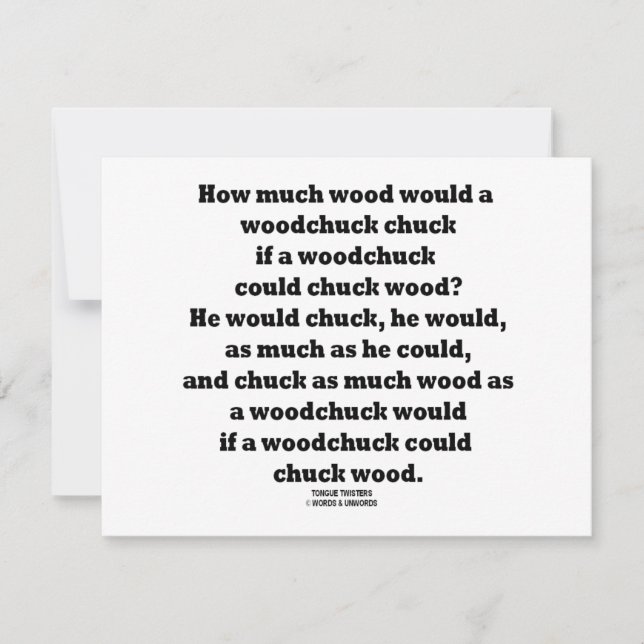 Quanta Madeira Um Twister De Chuck De Pau (Frente)