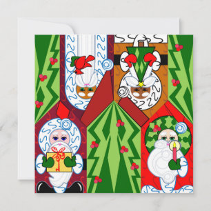 Quanto mais feliz for o cartão de saudação de Nata