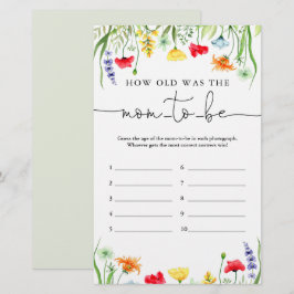 Quantos anos a mãe tinha para ser colorida flores 