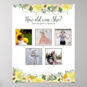 Quantos Anos Ela Tinha? Poster de jogos de chá com