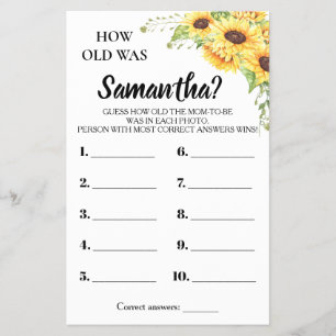 Quantos anos ela tinha um cartão de jogo bilíngue 