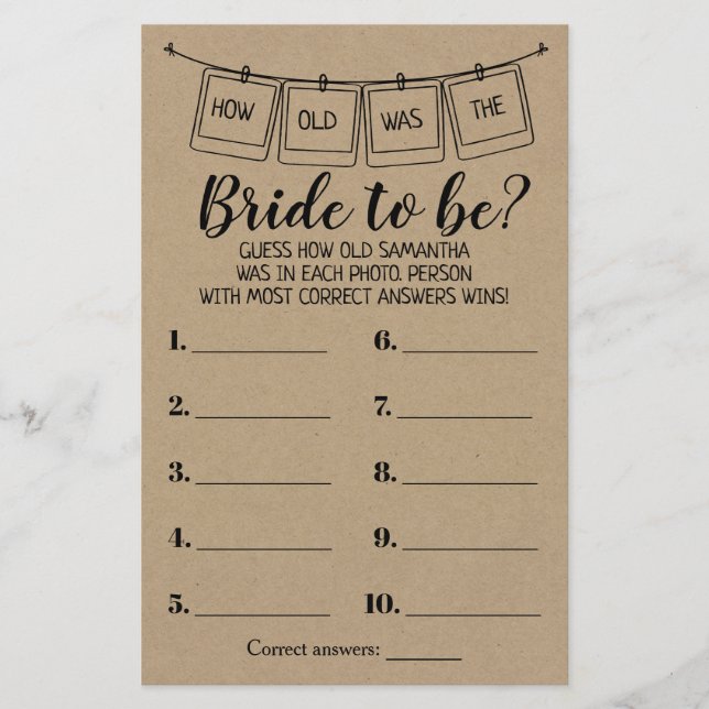 Quantos anos ela tinha um jogo bilíngue de chá rús (Frente)