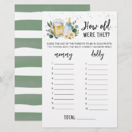 Quantos anos eles estavam jogando Greenery Baby es