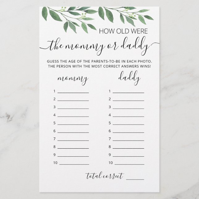 Quantos anos eles tinham no jogo de Chá de fraldas (Frente)