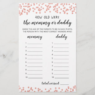 Quantos anos eles tinham no jogo de Chá de fraldas