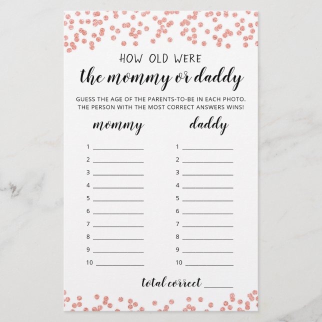 Quantos anos eles tinham no jogo de Chá de fraldas (Frente)