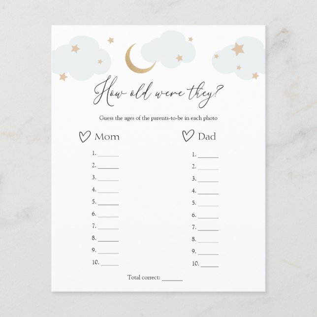 Quantos Anos Eles Tinham No Jogo Do Chá de fraldas (Frente)