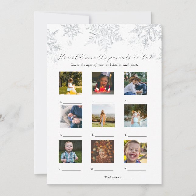 Quantos Anos Eles Tinham Um Cartão De Jogo De Chá  (Frente)