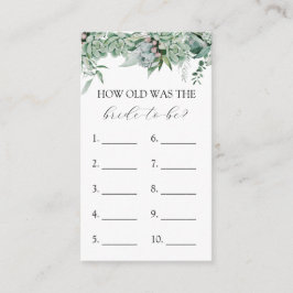 Quantos anos tem o cartão de jogo Noiva de Ser