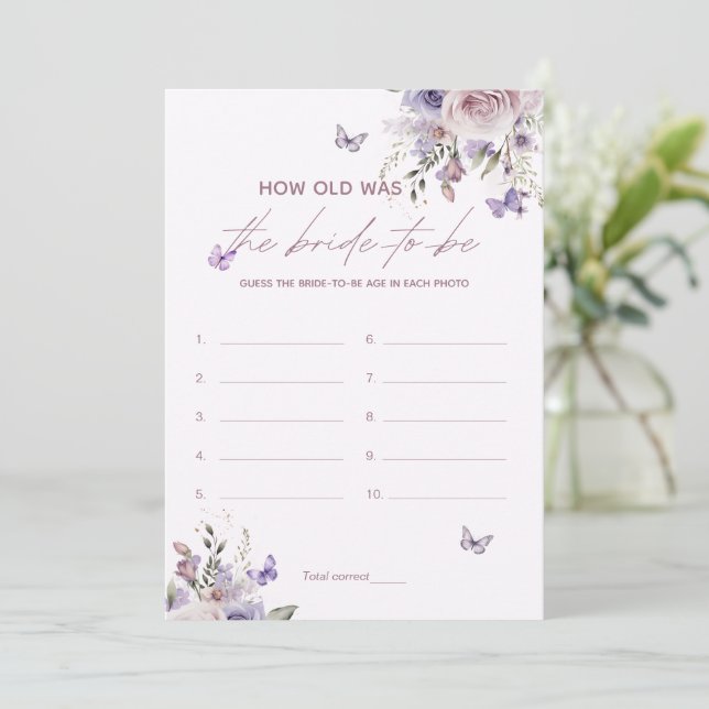 Quantos Anos Tinha O Cartão De Jogo De Chá de pane (Em pé/Frente)