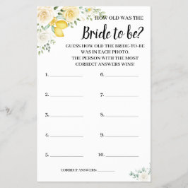 Quantos anos tinha o Cartão de Jogo para Chás e Li