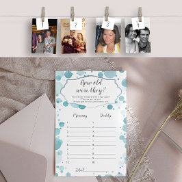 Quantos anos tinha o Chá de fraldas de desafio de