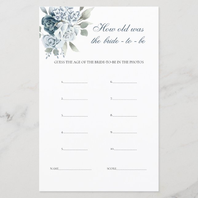 Quantos anos tinha o jogo Bride Floral (Frente)