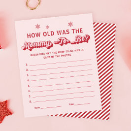 Quantos anos tinha o jogo de Chá de fraldas de Nat