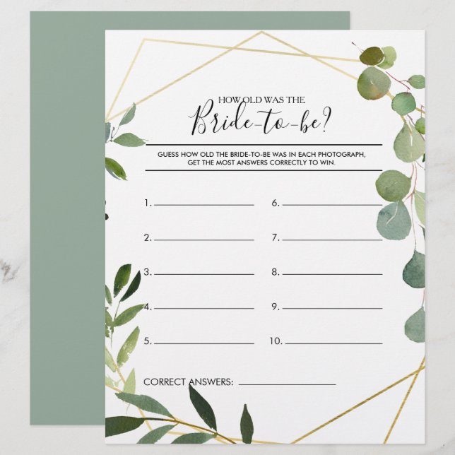 Quantos anos tinha o jogo de Chá de panela da Noiv (Frente/Verso)