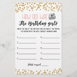 Quantos anos tinha o jogo de Festa de aniversário 