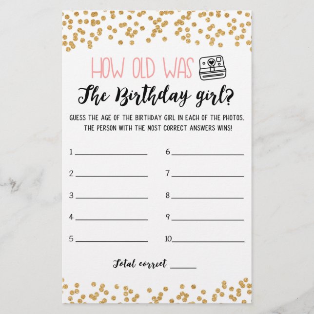 Quantos anos tinha o jogo de Festa de aniversário  (Frente)