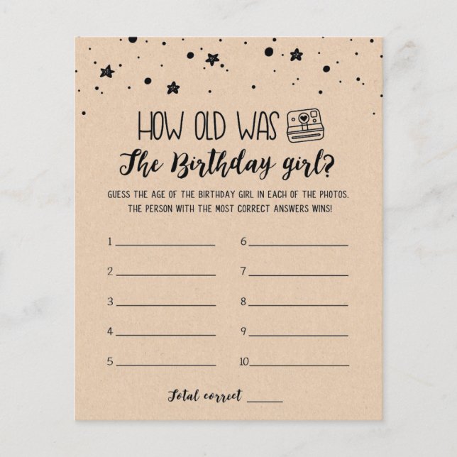 Quantos anos tinha o jogo de Festa de aniversário  (Frente)