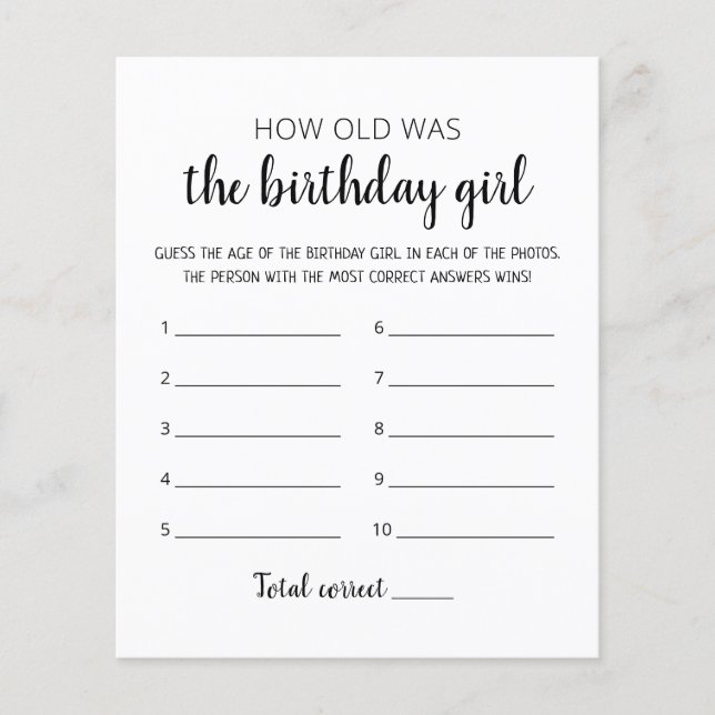 Quantos anos tinha o jogo de Festa de aniversário  (Frente)