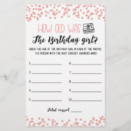 Quantos anos tinha o jogo de Festa de aniversário 