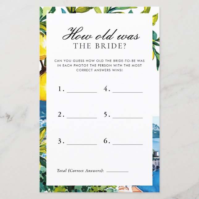 Quantos Anos Tinha O Jogo Do Chá de panela Amalfi  (Frente)