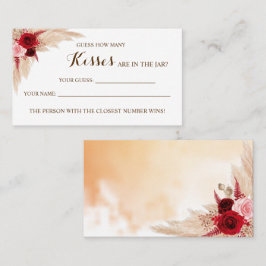 Quantos cartões de Chá de panela Kisses Pampas