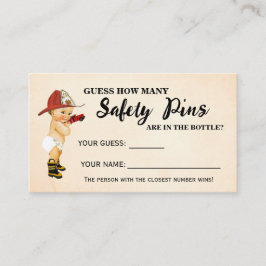 Quantos pinos de segurança Cartão de Chá do Bombei