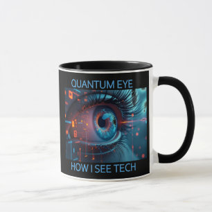 Quantum Eye Tech caneca combinada à esquerda