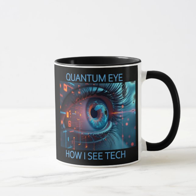 Quantum Eye Tech caneca combinada à esquerda (Direita)