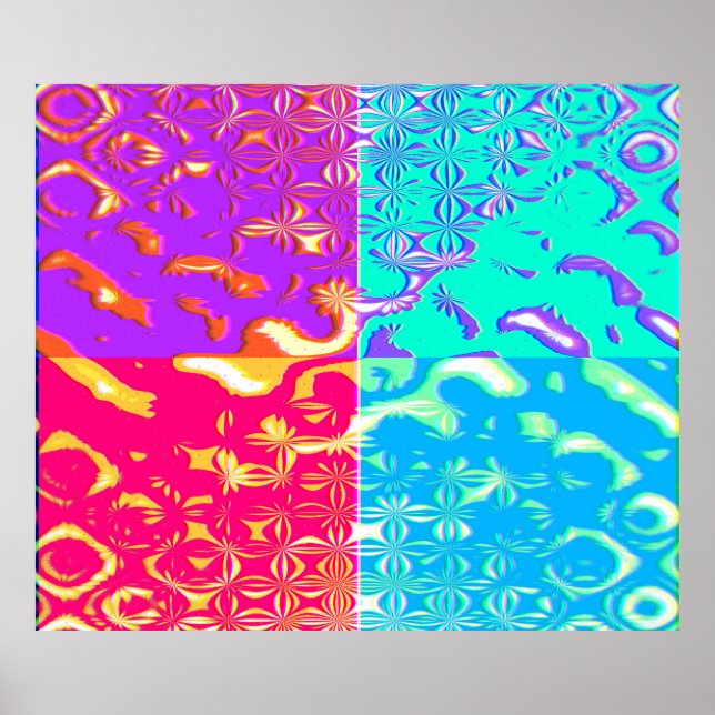 Quantum Physics Geometric Pattern Poster (Frente)