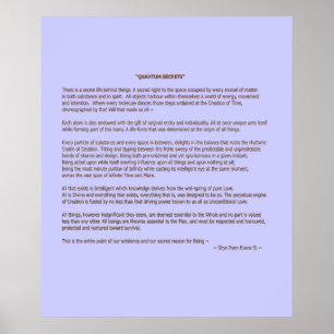 "QUANTUM SECRETS" © Prose Impressão ou Poster