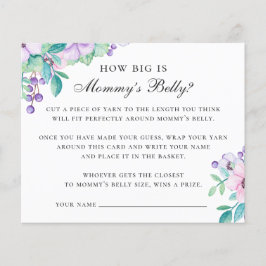 Quão grande é a barriga das mamães. Jogo de chá de