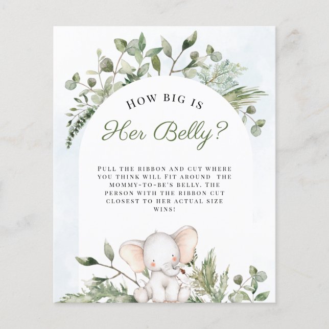 Quão Grande É a Barriga Dela Menino Azul Jogos de  (Frente)