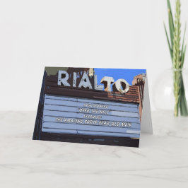 Quarenta Feliz Aniversário "Over Hill" - Cartão de