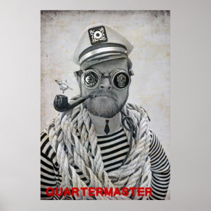 Quartermaster legal super Poster do pirata!