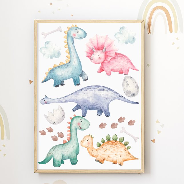Quarto de Crianças Dinossauros Impressão Colorido  (Criador carregado)
