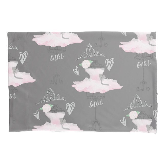 Quarto de Meninas Bailarina Pink & Grey Couture (Frente)