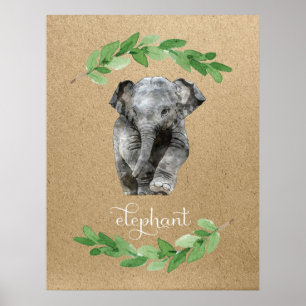 Quarto de meninos com impressão de elefante
